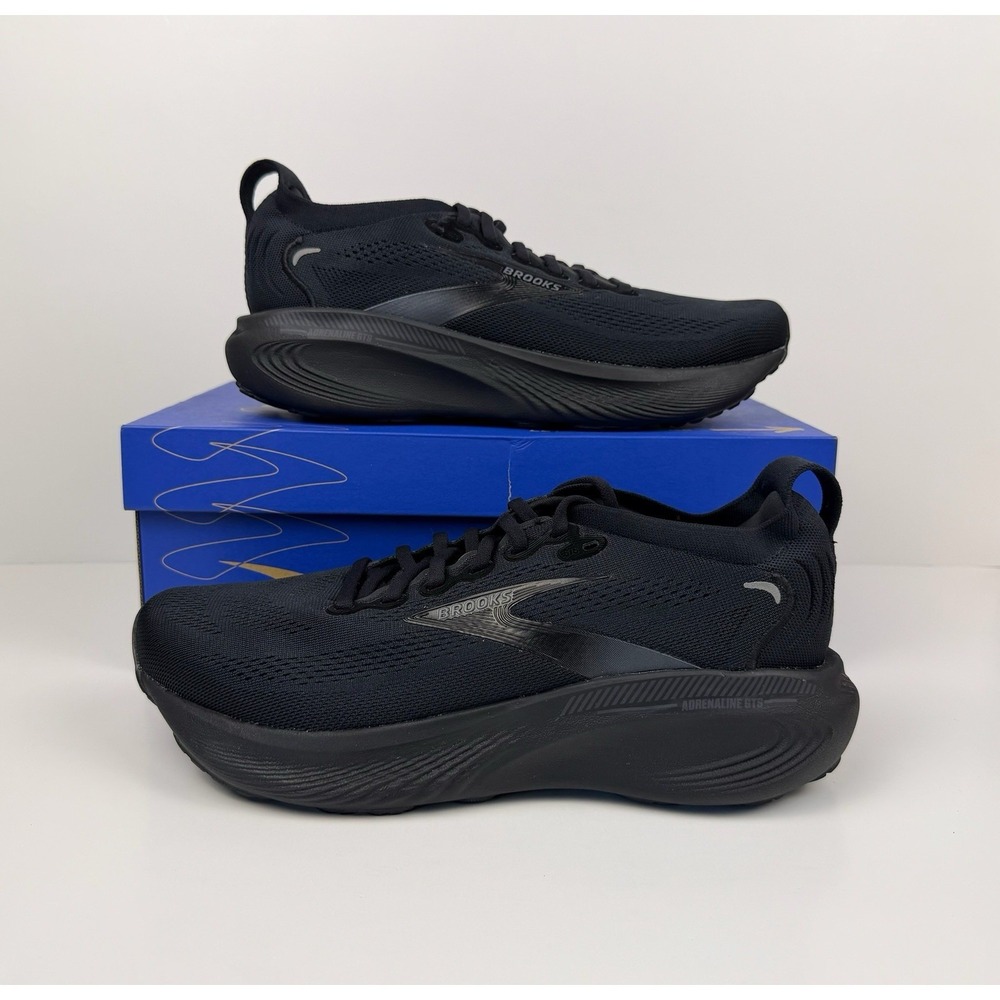 Brooks Adrenaline GTS 25 Running Shoe‎ Women's Size 10 D Wide Black/Ebony 120443